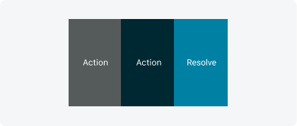Three swipe actions