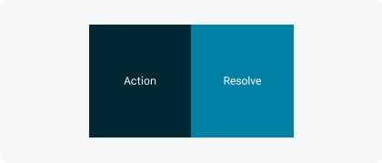 Two swipe actions