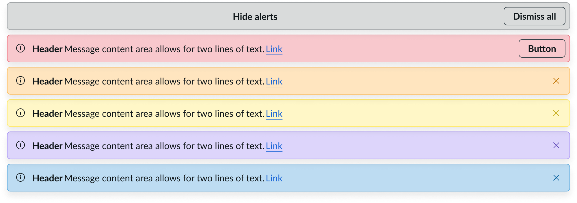 now-alert-list | Horizon Design System