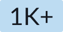 small badge with plus character added after the badge number