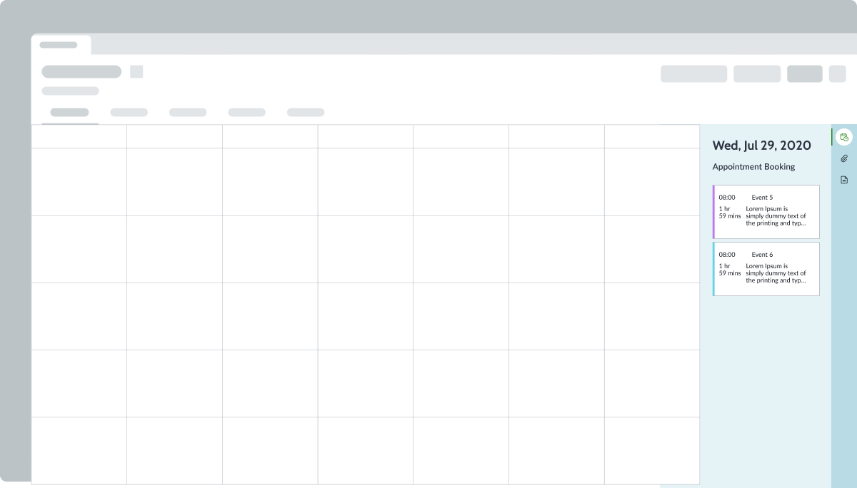 using a single calendar per page