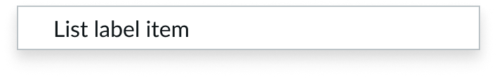 A medium size of the dropdown item is displayed