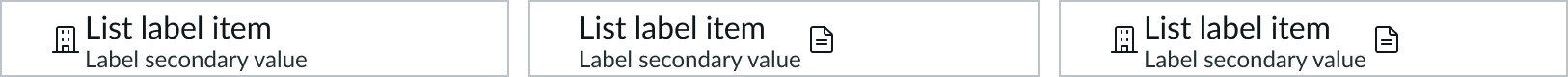 Three images are shown to display an icon at the beginning, end, and both sides of the dropdown list item, respectively.