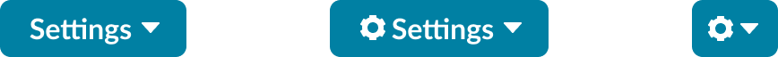 Shows a trigger labeled in three ways: text, text with icon, and icon