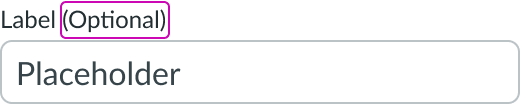 optional field indicator