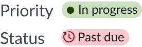 label value pair value highlighted value