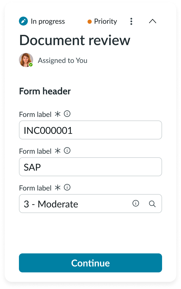 accordion with recommended two nested levels
