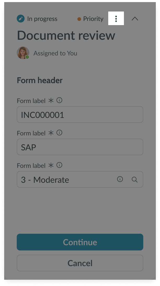 accordion with recommended two nested levels