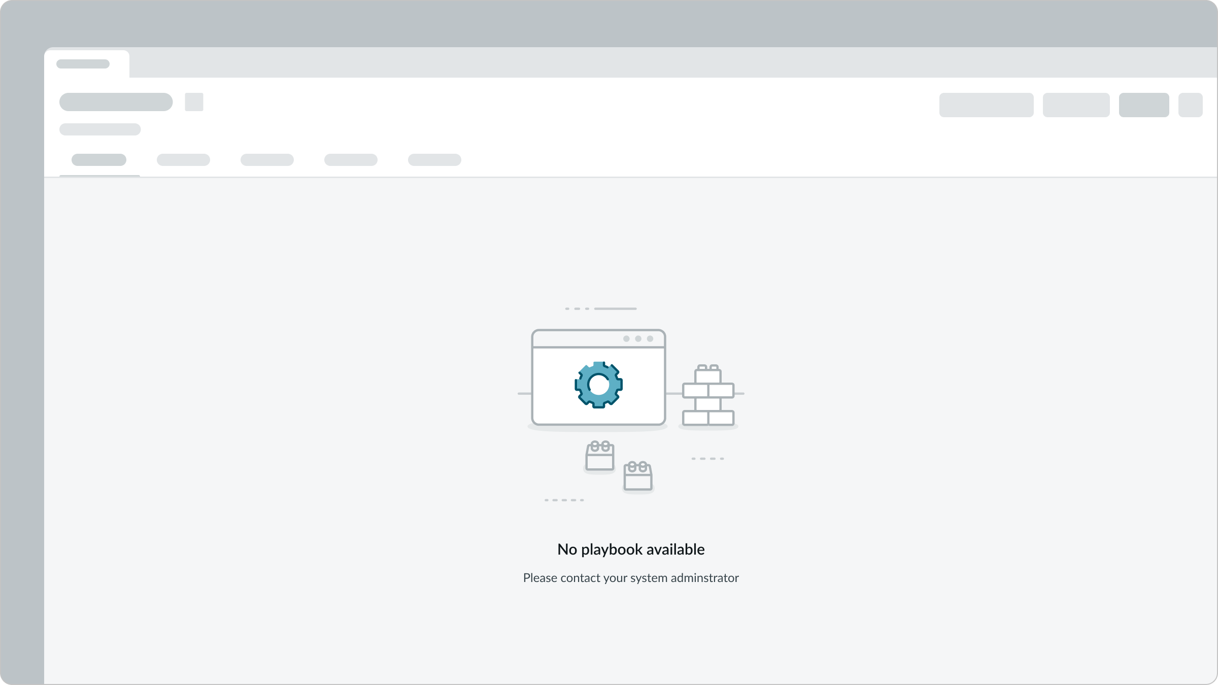 configuration error empty state message