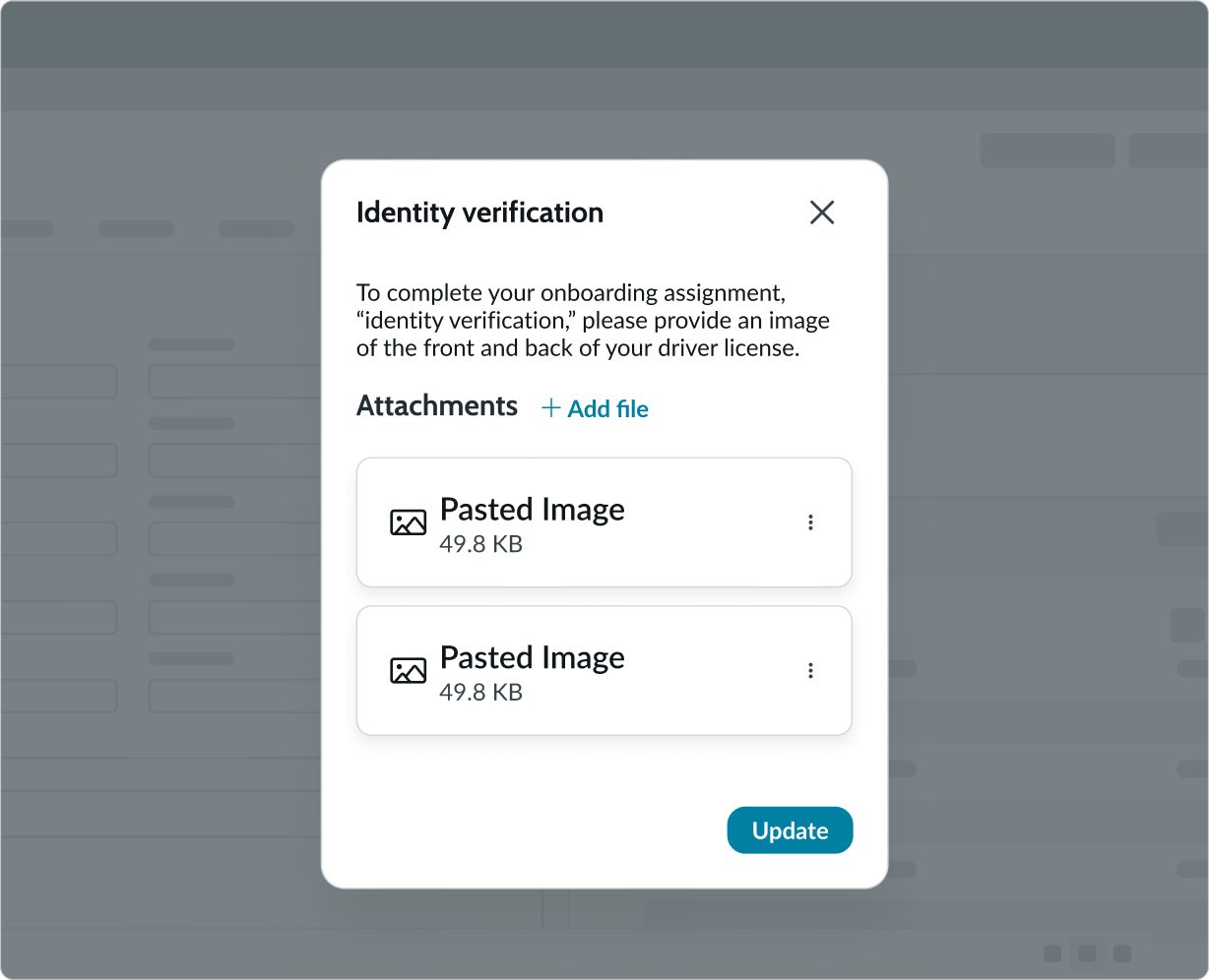 attachment card view