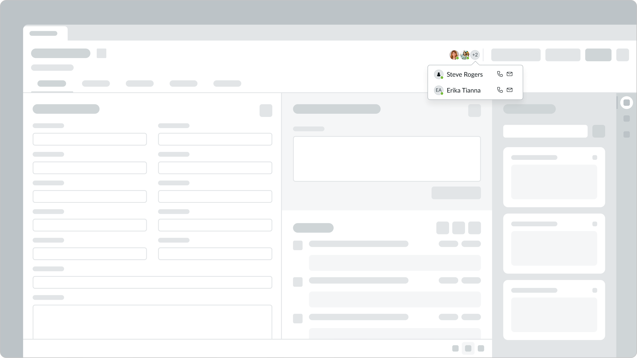 Form Record Presence | Horizon Design System