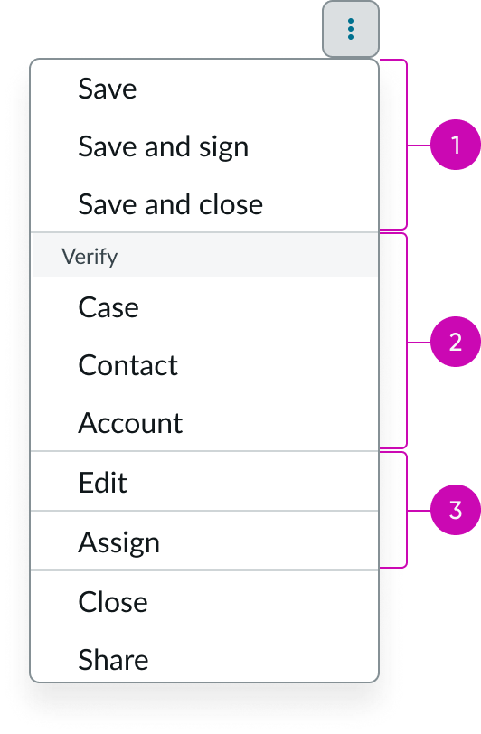 all button actions overflowing into the form menu