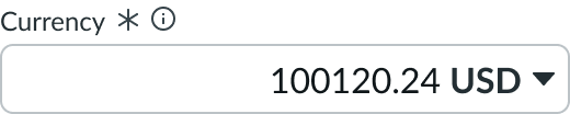 select positioned alongside input field