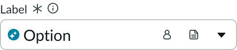 input field slot on the right side