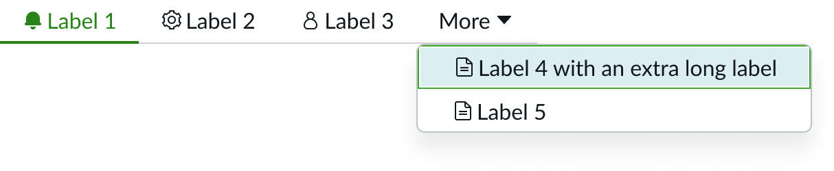 Tab Overflow Menu Width
