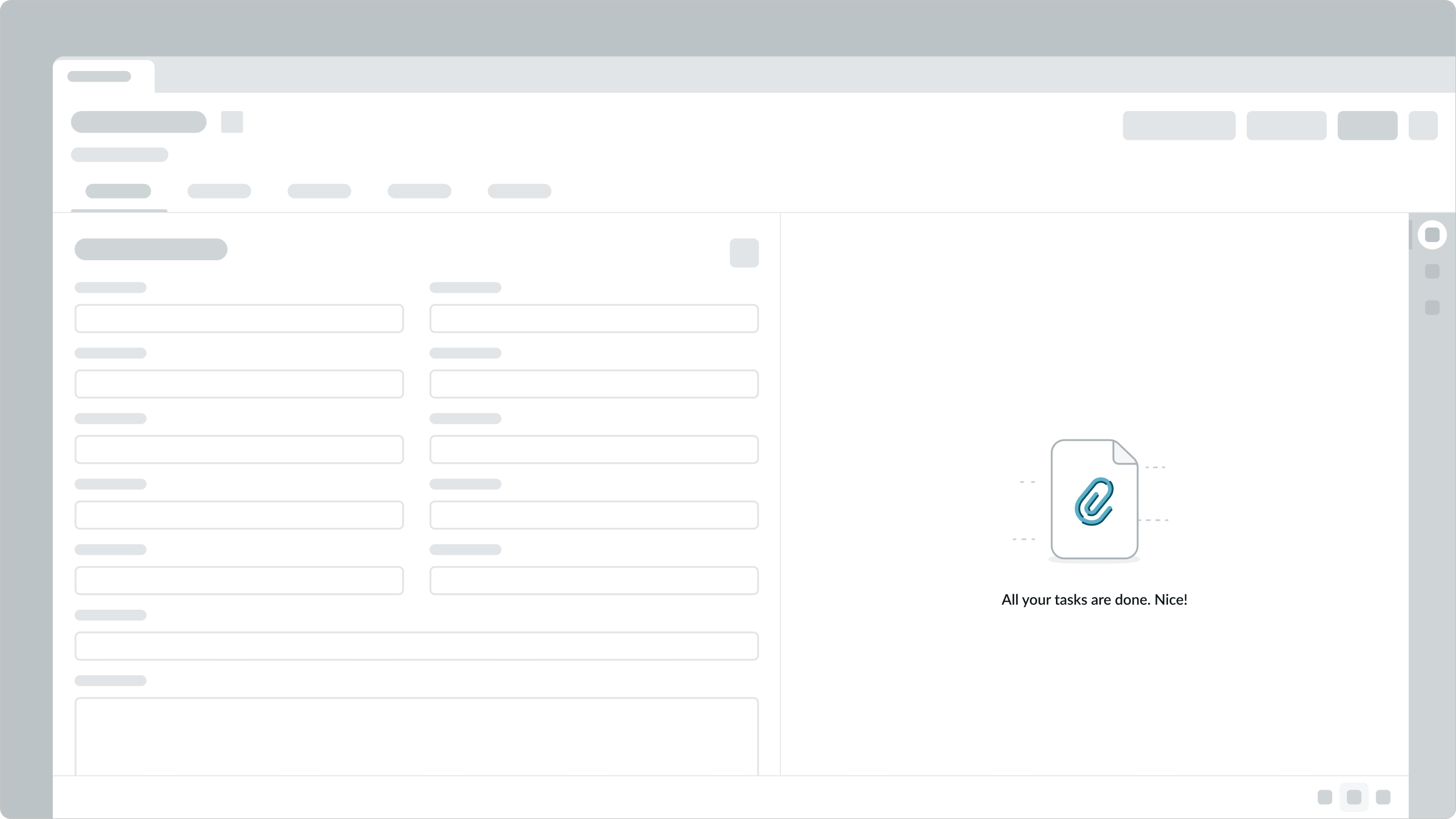 add attachment message for empty state