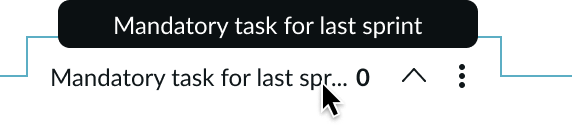 Kanban board vertical lane title truncation