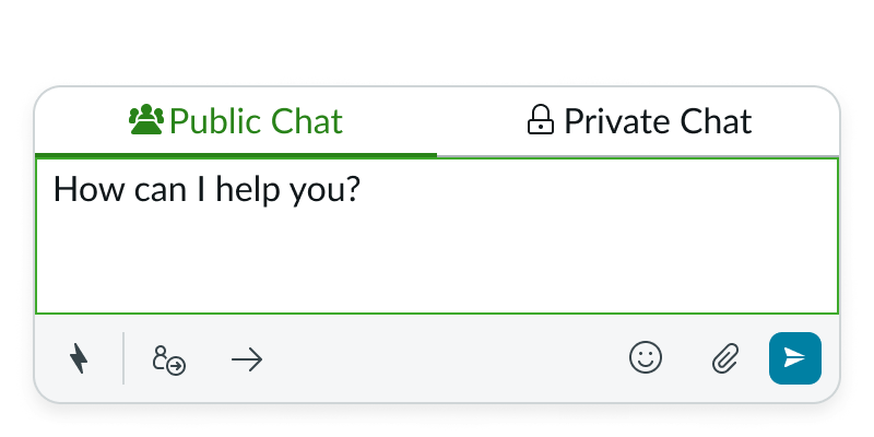 agent chat input in focus with text entered