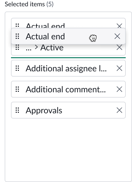 List selector | Horizon Design System