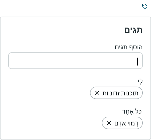 record tags component internationalization