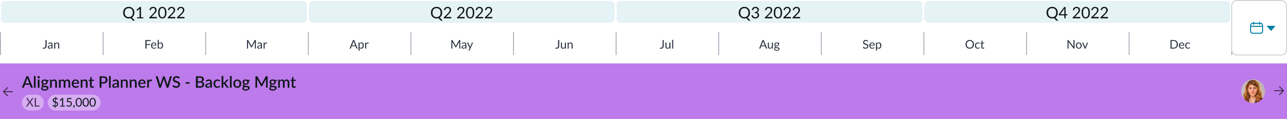 roadmap bar overflow