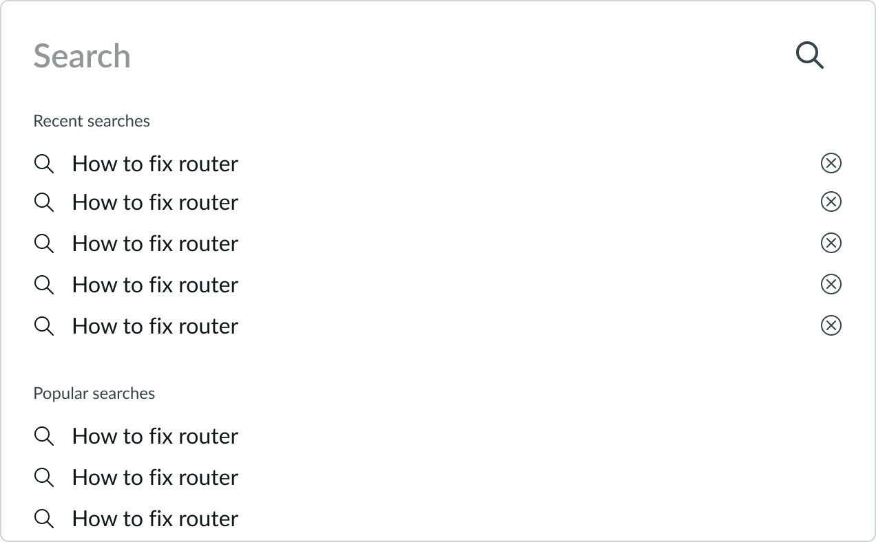 large search input field