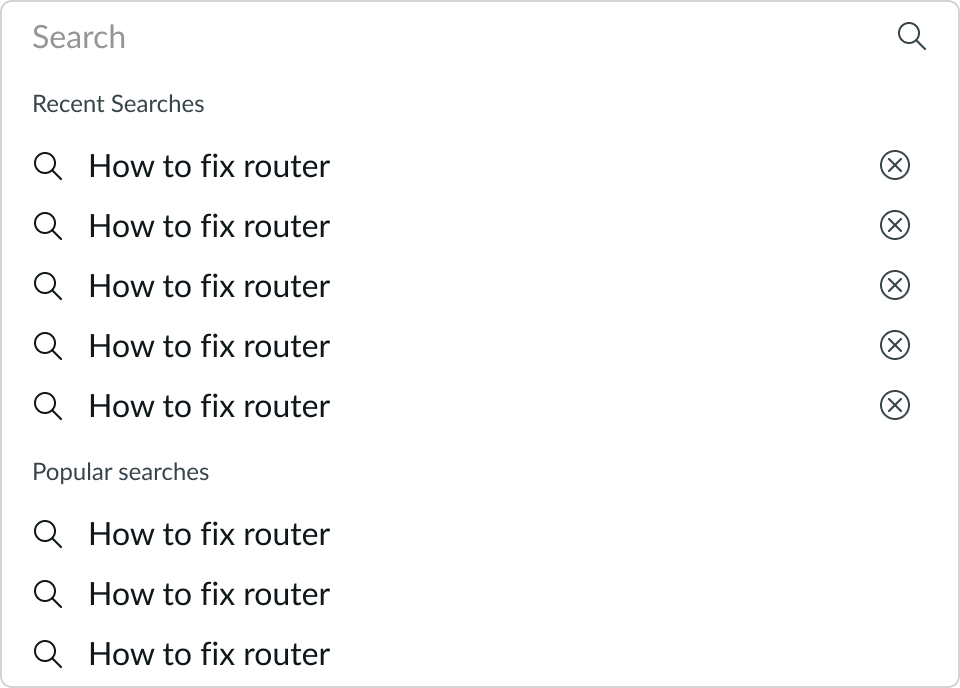 small search inputfield