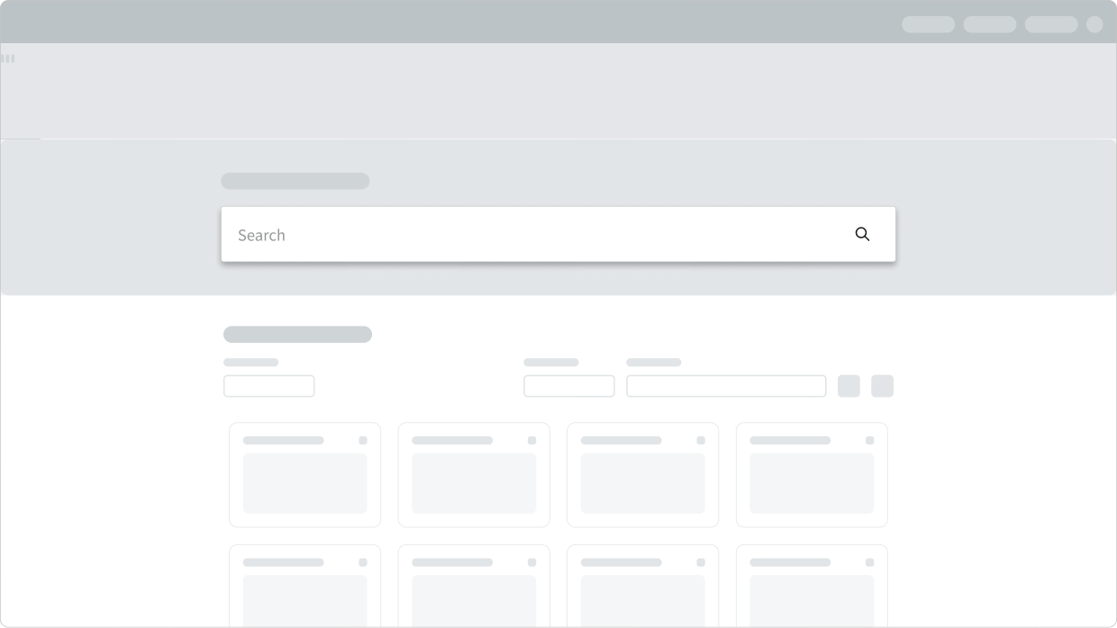 correct use of single search input field