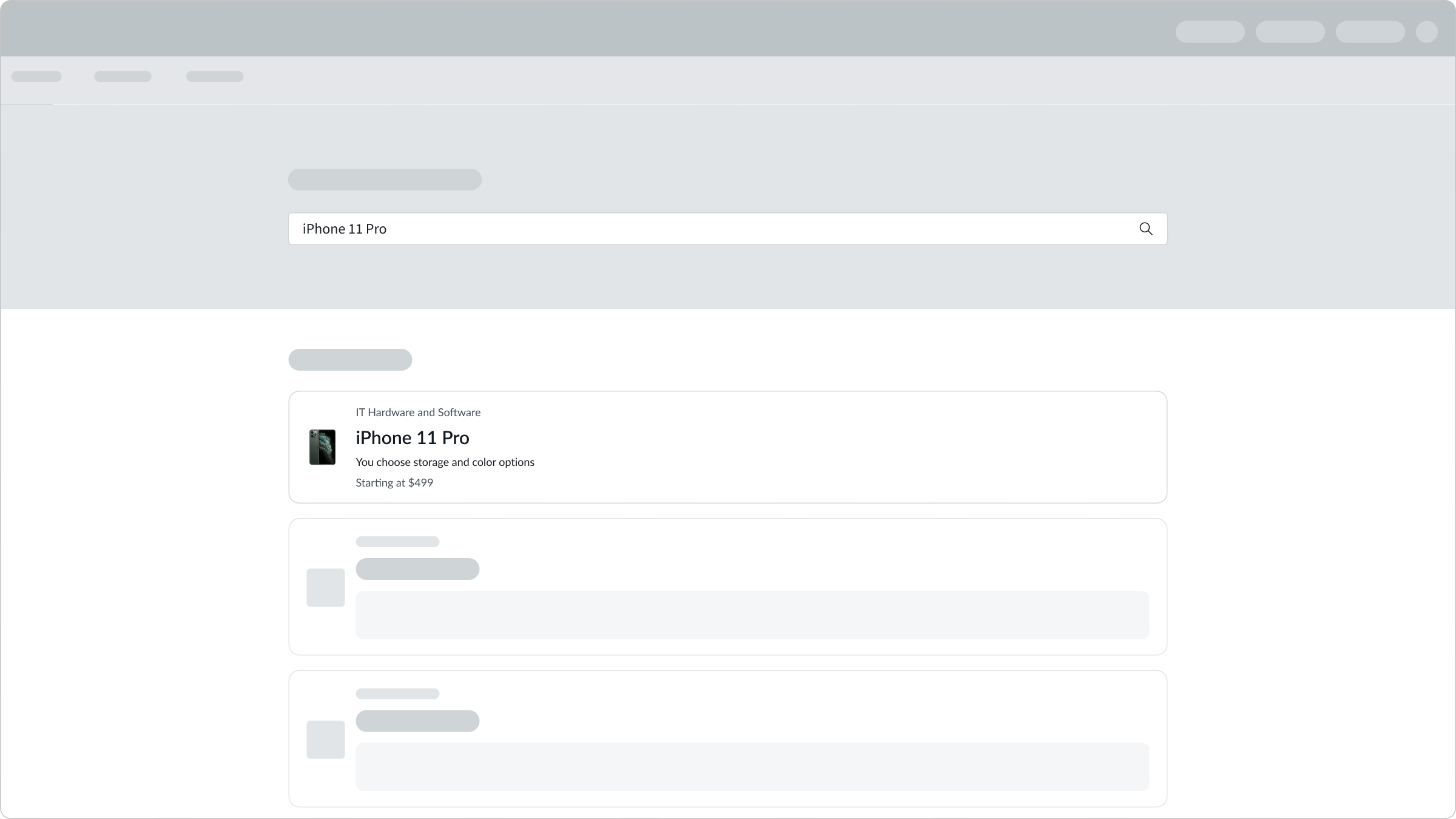 smooth transition of home page to results page when query executes