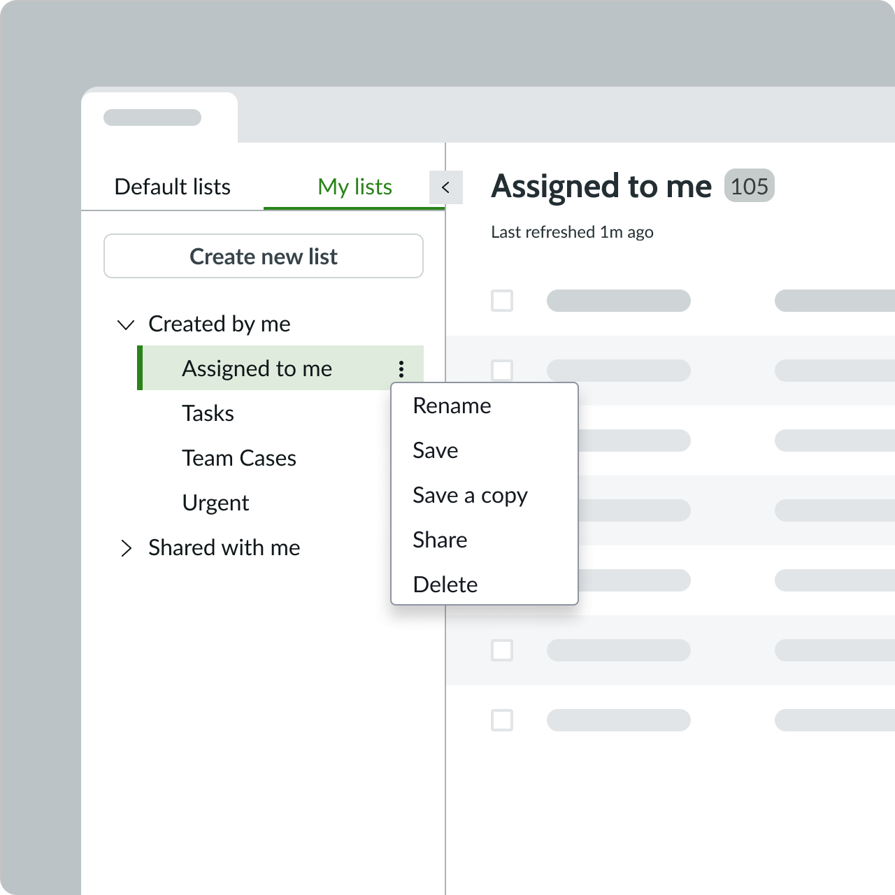 Standard list | Horizon Design System