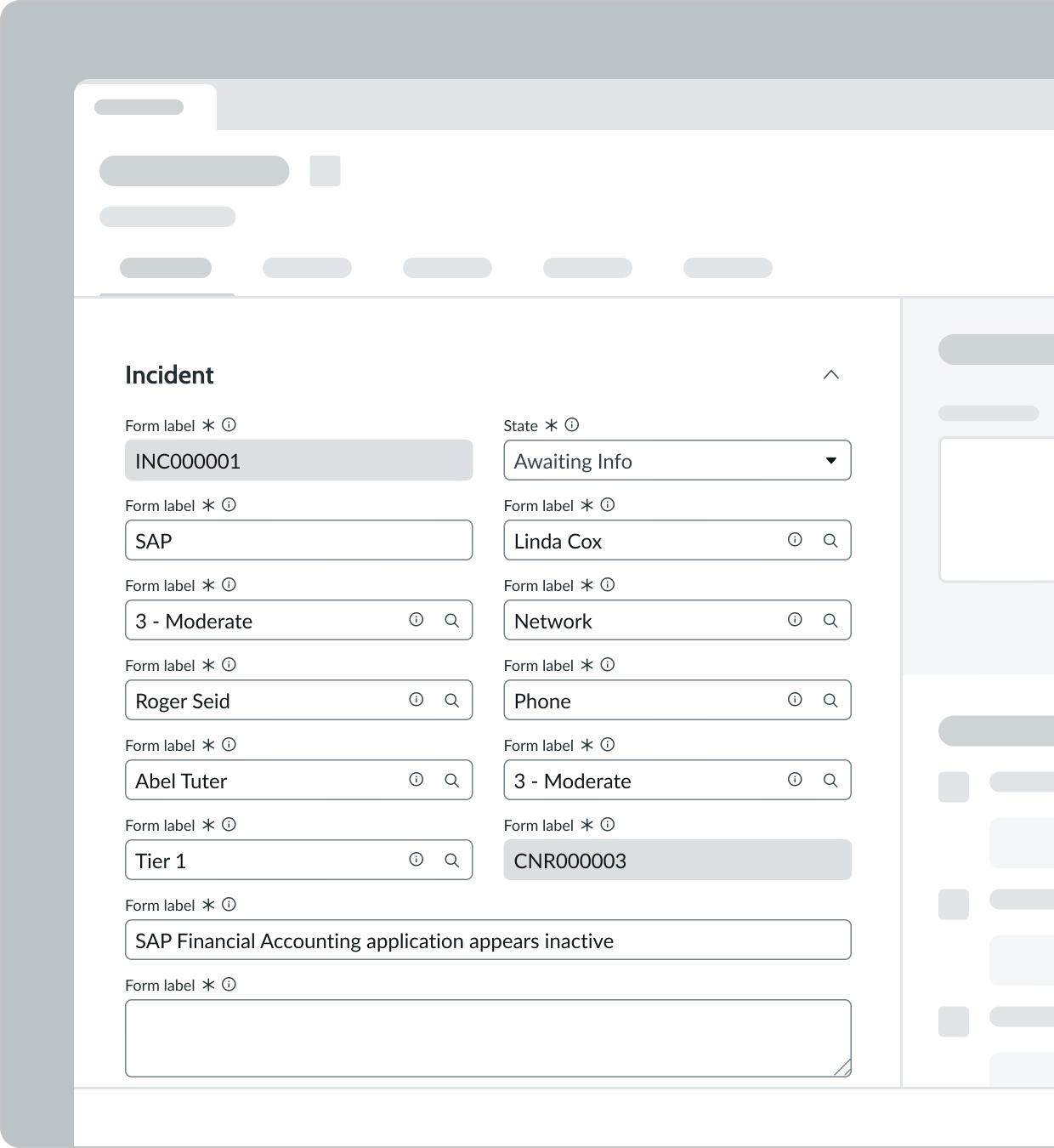 Correctly using a form within the context of a record