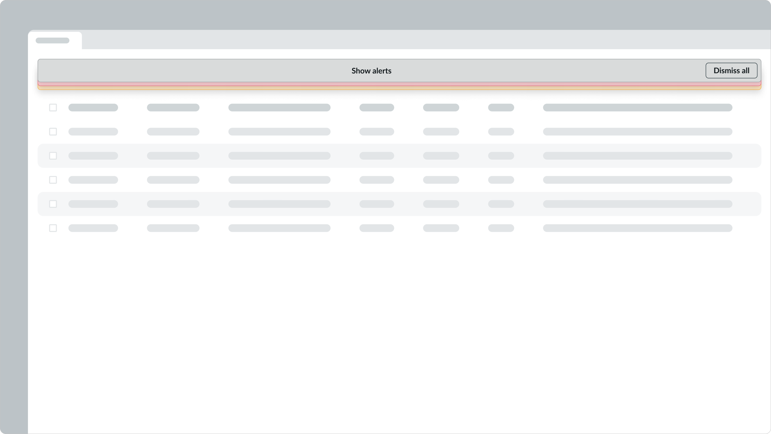 Usage Alerts Collapsed