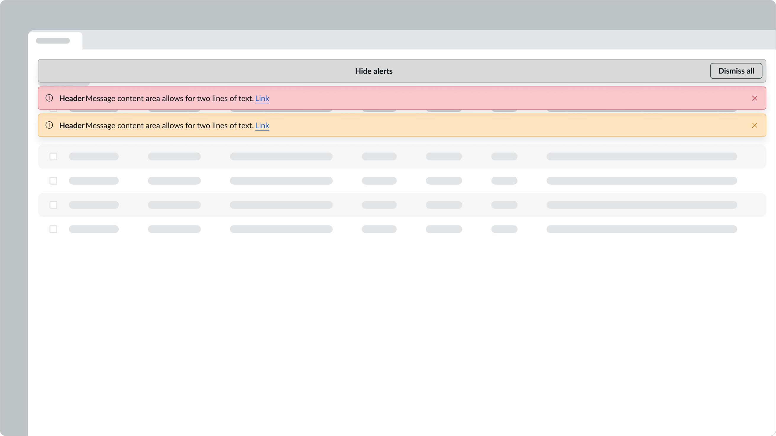 Usage Clearing Alerts