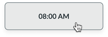 hover state for an appointment in day view