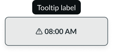 selected state for an appointment in day view