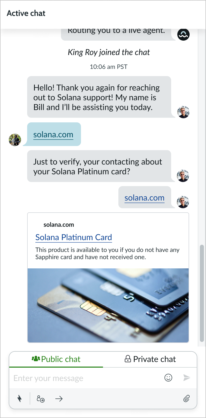 medium image avatars shown next to chat messages