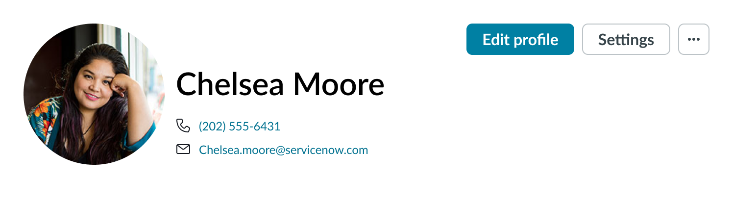 extra large image avatar shown with user's profile info