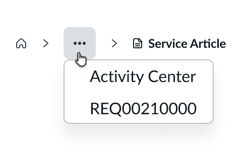 truncated and collapsed subpage link examples