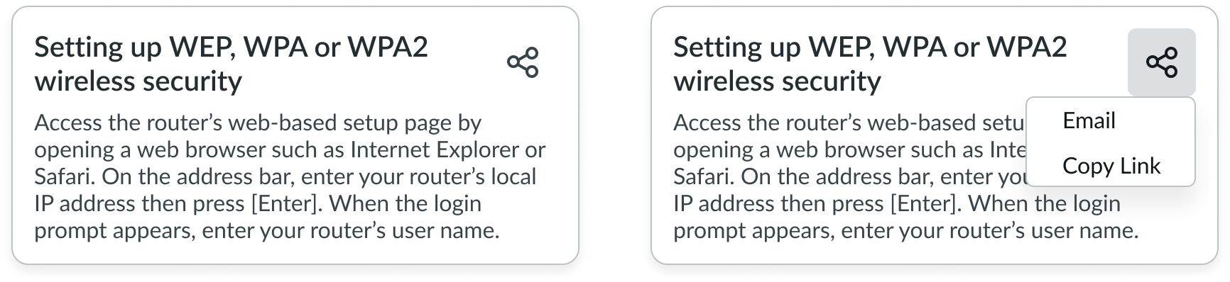 card header usage actions dropdown