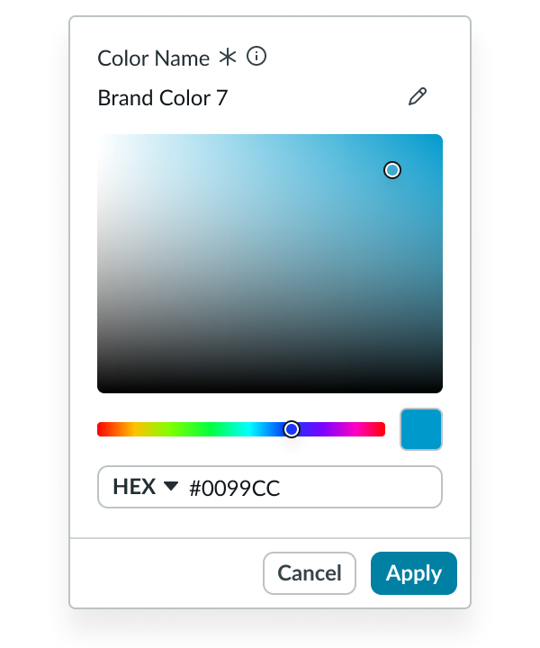 Horizontal stage picker with keyboard tab key order from left to right starting with left stage scrolling arrow button and continuing through each stage and then its action icon button