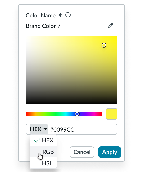 Horizontal stage picker with keyboard tab key order from left to right starting with left stage scrolling arrow button and continuing through each stage and then its action icon button