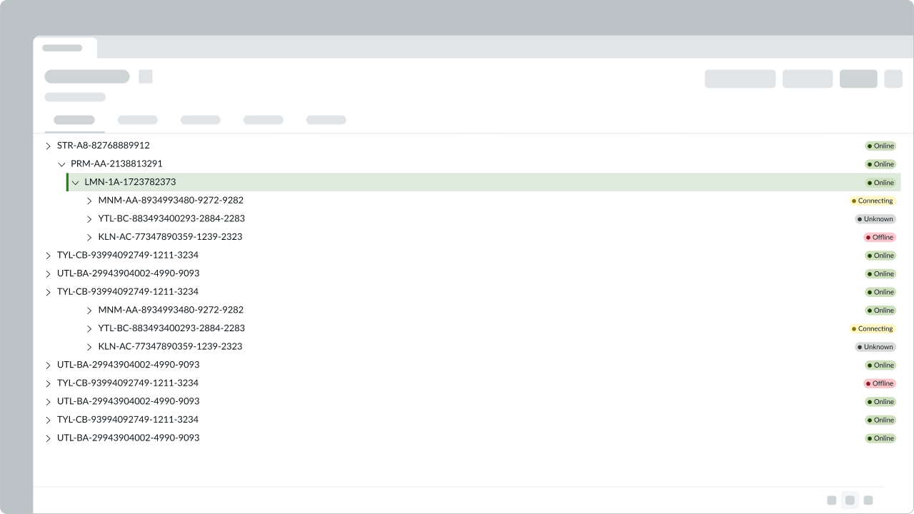 content tree label and highlighted value identifier far apart