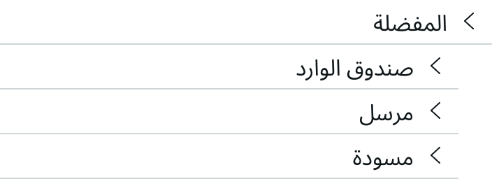 content tree reading right-to-left and aligned on the right side