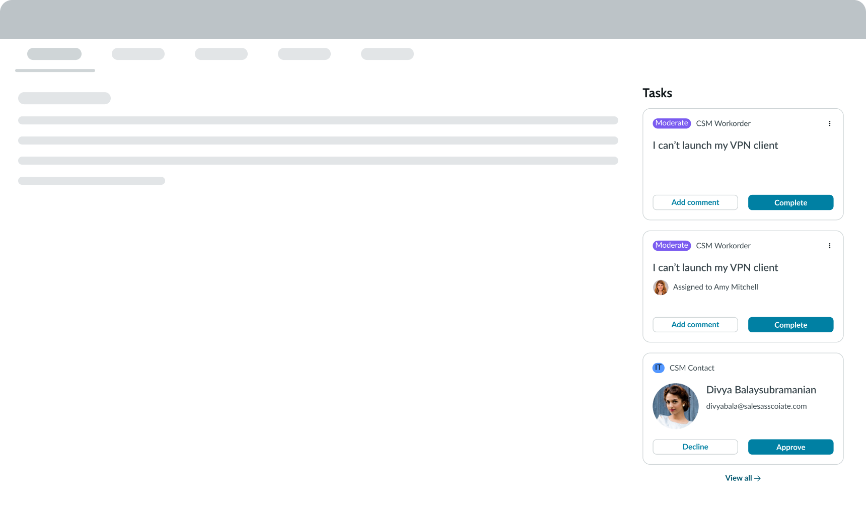 article example using vertical column