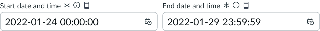 Shows date-time-interval with an icon in the label-inline slot.