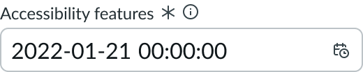 asterisk used as the required field indicator