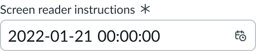 asterisk used as the required field indicator