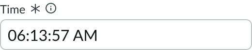 asterisk used as the required field indicator