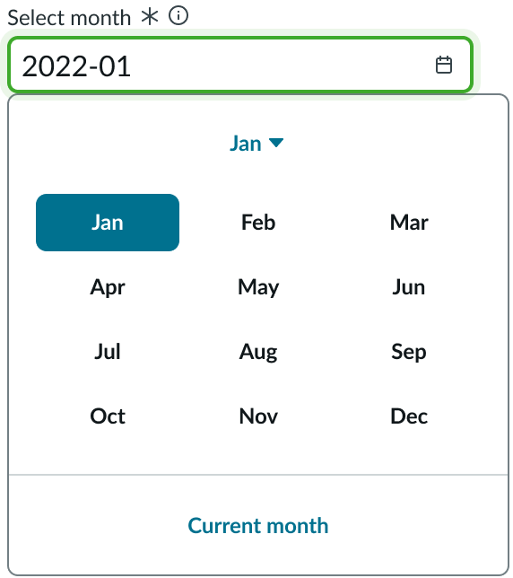 asterisk used as the required field indicator