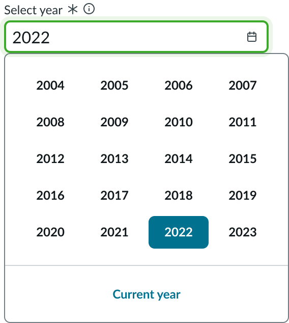 asterisk used as the required field indicator